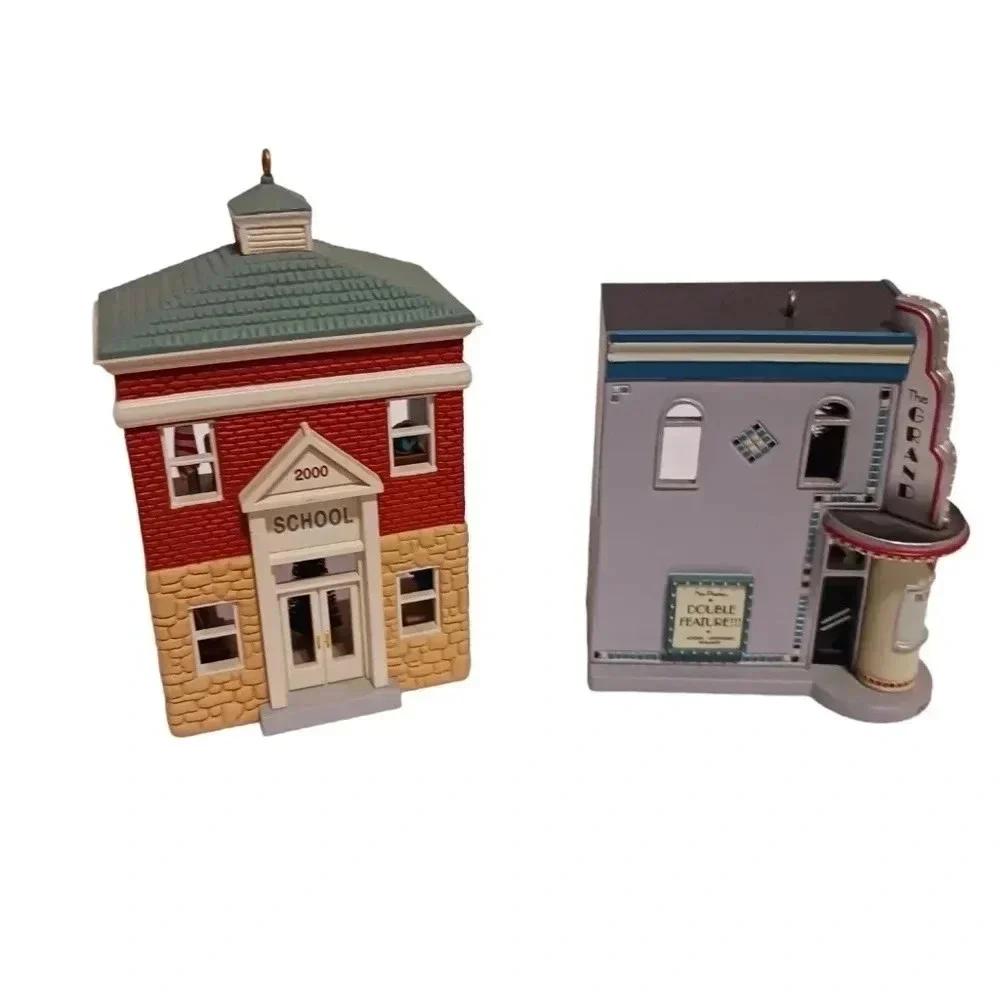 Hallmark keepsake ornaments collection series school barber&shops